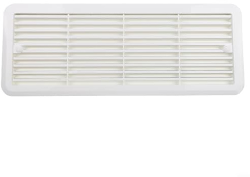 Volakebeing Rejilla de montaje de ventilación de refrigerador 62445480 para Thetford Caravan, autocaravanas, autocaravanas, persianas de ventilación de refrigeración, resistente a la intemperie, ABS