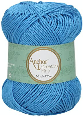 ANCHOR Creativa Fino, Thickness: 4, Packaging: 50G, Running Length: 125M 384 Crochet Threads