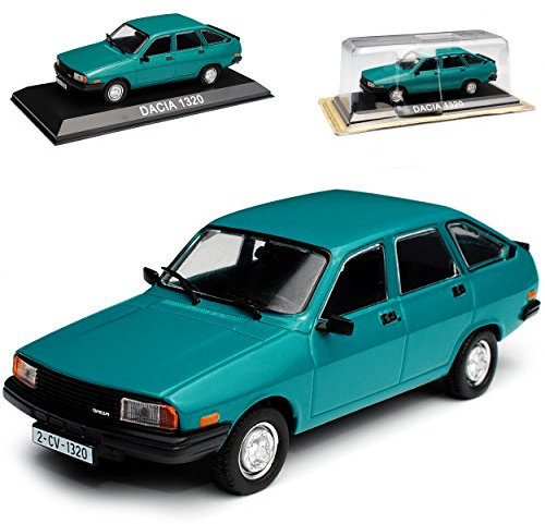 alles-meine.de GmbH Dacia 1320 Limousine Grün Türkis 1987-1991 mit Sockel 1/43 Modellcarsonline Modell Auto mit individiuellem Wunschkennzeichen