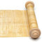 Forum Traiani Schriftrolle 90x20cm, Papyrusrolle beschreiben, Papyrus mit Holzstange, Geburtstags-Gutschein klein - Geschenkidee Hochzeit-Rolle für Einladungen, Deko - Papyri Hochzeits-karte groß