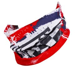 O‘NEAL | Halstuch Schlauch-Schal | Mountainbike Motocross Motorrad | Ungesäumt, Bequemes Material, elastischer Stoff | Neckwarmer USA | Unisex | Rot Weiß Blau | Einheitsgröße
