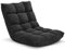 GIANTEX Bodenstuhl, Bodensessel gepolstert klappbar, 14-stufig verstellbares Bodenkissen mit Rückenlehne, Faules Sofa Meditationsstuhl Fensterstuhl (schwarz)