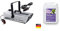 Showlite SN-1200 Nebelmaschine (1200W, 500m³ Nebelausstoß/min, 7 Min. Aufwärmzeit) inkl. Funk Fernbedienung & Cameo Nebelfluid mit sehr hoher Dichte und sehr langer Standzeit