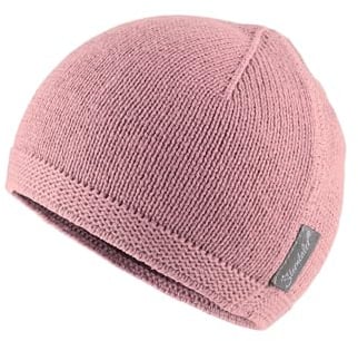 Sterntaler OCS Strickmütze - Klassische Babymütze aus Baumwollgarn (Bio) - Unisex Übergangsmütze ab Geburt - Basic Kopfbedeckung - Beanie Mütze einfarbig - Größe 35, Farbe perlrosa