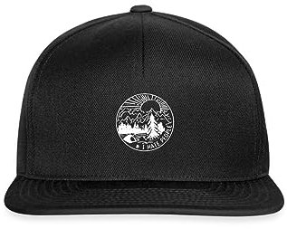 Spreadshirt I Hate People - Ich Hasse Menschen - Camping Spruch Snapback Cap, One Size, Schwarz/Schwarz