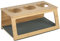 ONVAYA® Flaschenhalter aus Bambus-Holz | Abtropfgestell für 3 Flaschen | Flaschenständer zum Abtropfen | Flaschentrockner | Abtropfhalter | inklusive Silikonmatte