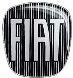 Fiat 14186C 3D Aufkleber Logo 500X, Hinten, Schwarz, 71 x 65 mm