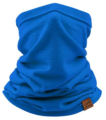 ACUSHLA 100% Merinowolle Neck Gaiter, Gesichtsmaske, Schal, Extra lang, Multifunktional für Männer und Frauen