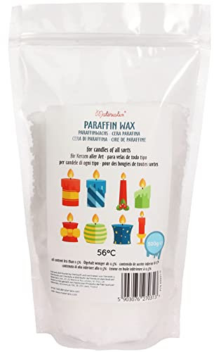 Materialix Paraffinwachs für Kerzen - Verschiedene Größen (0.5kg) - Kerzenwachs, Wachsgranulat pastillen, Kerzenwachs zum gießen
