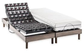 Deko Dream Matratze Set+Ergo 9 Dreamzone Elektrische Entspannung Box Spring - 2x80x200 cm - Matratzen Süße