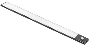 Emuca - LED-Einbauleuchte Kaus Black USB Aufladbar mit Bewegungssensor, 600mm, Schwarz, Kunststoff und Aluminium