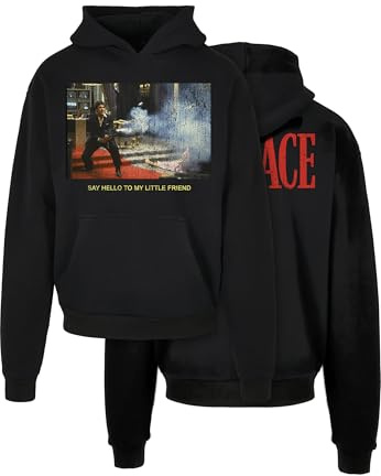 Mister Tee Herren Mt2553-scarface Little Friend Ultraheavy Oversize Hoodie Hooded Sweatshirt (1er Pack)
