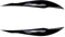MURRAYLE Fit for 3 Serie F30 F31 320i 328i 335i F80 2012-2018 Front Scheinwerfer Augenbraue Augenlid Deckel Trim Lampe Abdeckung Aufkleber Zubehör Scheinwerfer-Augenbraue (Size : Gloss Black)