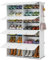 FUNLAX Shoe Storage, 2 x 8 Tier Shoe Rack for 32 Pairs Shoes, Multifunctional Dust-proof Plastic Shoe Storage Cabinet for All Kinds of Shoes, Toys, Books and Clothing, White