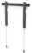 Hama Soporte de Pared Ultrafino para TV de 90 Pulgadas, VESA 50 x 50 a VESA 600 x 400, hasta 80 kg, Distancia a la Pared 1,45 cm, extraplano, Altura Ajustable, rígido, Fijo, con Tacos Fischer