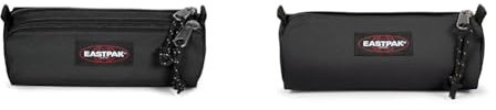 EASTPAK Double BENCHMARK Federmäppchen, 43 cm, 39 L, Black (Schwarz) & BENCHMARK Single Federmäppchen, 21 cm Black (Schwarz)