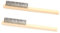 Set of 2 Wire Brush, Stainless Steel Wire Paint Remover Wooden Handle Surface Cleaning Tool for Removing Rust, Welding Slag and Paint