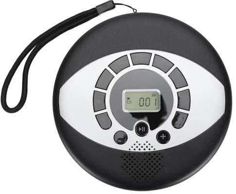 Portable CD Player, Personal Walkman CD Player with Speaker & Headphones Jack, USB Rechargeable Discman Support AUX Connection for Car, Home
