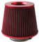 iFutniew Filtro dell'aria da 76 mm, filtro a fungo, filtro di aspirazione, universale, per auto, rosso