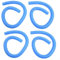 4 tubos de manguera de piscina de 32 mm, longitud de 100 cm, manguera de repuesto para piscinas sobre el suelo para bomba de filtro de piscina para Intex de 1-1/4 pulgadas (azul)