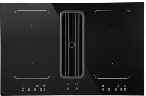 electriQ 80cm 4 Zone Venting Induction Hob with 2 Flex Zones