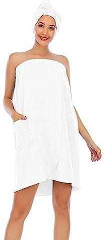 Handtuch Kleid Damen Baggy Mikrofaser Multifunktions Handtuchkleid Saunakilt Frotteekleid Blau Übergröße Saunahandtuch Handtuchkleid Leicht Saunatücher