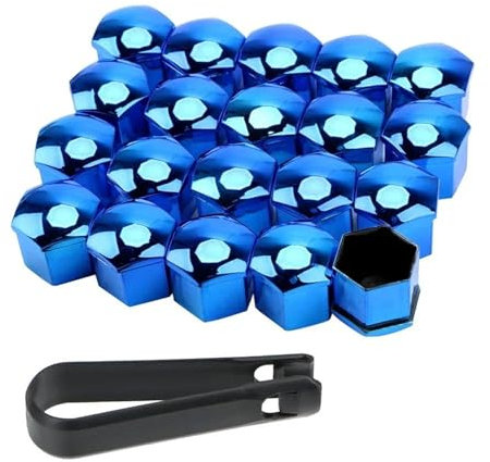 Tornillo La Rueda Bloqueo 20 Piezas Cubierta Cabeza Perno Tuerca Rueda Coche 20 Piezas 17/19/21mm Tapas Protectoras Perno Decoración Exterior Protección Llantas De Perno Cubierta De Tornillos(Color 3,