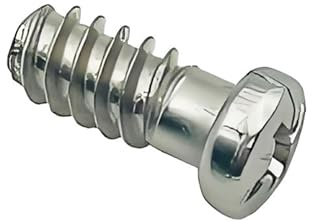 LIKERAINY Vis à Euro en Acier 6,4 x 14 mm Fixations pour Meubles avec Filetage Diamètre D'alésage 5 mm Vis Assemblage pour Charnières de Placard Vis Cruciforme 50 Pièces