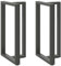 vidaXL Bartischbeine T-Form 2 Stk. Anthrazit 60x35x(100-101) cm Stahl, Tischbein, Tischbein Metall, Esstischbein, Möbelbein, Schreibtischbein
