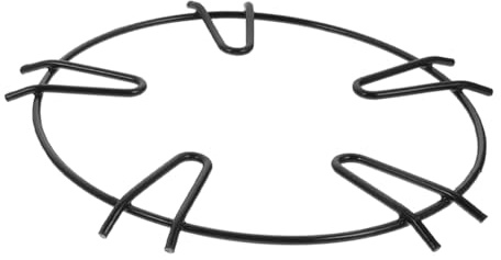 Rutschfester Herdständer, Rundes Vierklauen Design, Eisen, Schwarz | Suppen und Milchkochtopf, Einfache Montage, Platzsparend, Küchenzubehör
