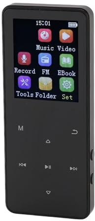 Tragbarer MP3-Player mit .8-Touchscreen, Integriertem Lautsprecher, 28-GB-Speicherkartenanschluss, Funktion, Single, USB-Konnektivität – 32 GB Speicher, Musik- und