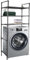 homewell Scaffale per lavatrice con 3 ripiani, in metallo, mensola per WC, scaffale per bagno, salvaspazio (150 x 70 x 26 cm)