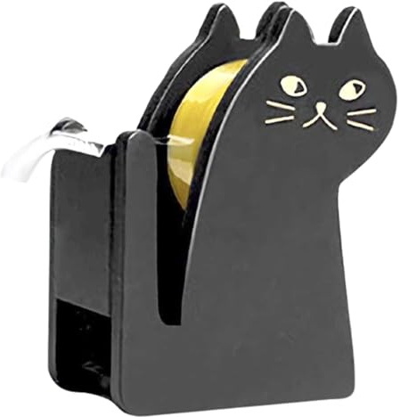 Tape Dispenser – Cutting Tool, Desktop Unit | Vivid Tape Holder for Gift Wrapping, Efficient Adhesive Roll Dispenser for Dormitory Desk Setup, Living Room Crafts, Kitchen Labeling Area, Classroom