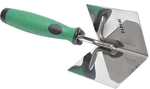 Drywall Corner Tool Stainless Steel Drywall Corner Trowel,Inside Corners Knif e with Soft Grip Handle,for Smoothing and Shaping Corners, Ideal for DIY and Professional Use