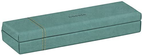 Rhodia 194518C Stiftetui 21x5,5x3cm Kunstleder Seegrün