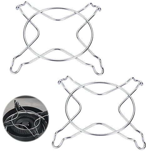 Reductor Cocina Gas, XiXiRan Soporte Para Cocina de Gas, Reductores para Cocina de Gas, Accesorio para Cocina de Gas, Resistencia a Altas Temperaturas, Camping, Cocina(2pcs)