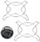 Reductor Cocina Gas, XiXiRan Soporte Para Cocina de Gas, Reductores para Cocina de Gas, Accesorio para Cocina de Gas, Resistencia a Altas Temperaturas, Camping, Cocina(2pcs)