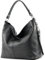 modamoda de T160 Damen Leder Schultertasche Henkeltasche Large handmade in Italy, Farbe:Schwarz2021