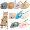 Xinstroe 9 Stück Katzenminzen Spielzeug, Plüsch Maus Kitten Spielzeug Katzenspielzeug mit Katzenminze Mäuse Catnip Toy katzenspielzeug fur Katze und Kitten