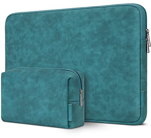 DOMISO 15.6 Zoll Wasserdicht Laptop Tasche Sleeve Case Notebook Hülle Schutzhülle für Yoga 720 IdeaPad S510 320 ThinkPad T570 E575/Dell XPS 15/HP Envy Pavilion,Türkis