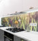 MyMaxxi Küchenrückwand Folie selbstklebend matt - einfache Montage ohne Bohren - Motiv Blume 08-60cm hoch - Spritzschutz Küche Klebefolie - Wiese Natur Blumen 400 x 60cm