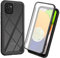 XINNI Coque pour Samsung Galaxy A03 Antichoc Housse avec Protège écran, 360 Degrés Full Body Etui Solide Double Face Bumper Portable Transparent Housse