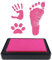 VICZON Baby Fußabdruck Handabdruck, Baby Stempelkissen, wiederverwendbare Stempelkissen, leicht abwaschbar (hot pink)