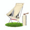 OKYUK Campingstuhl Faltbar,Campingstuhl mit Kopfstütze und Einer abnehmbaren Bechertasche und Einer Aufbewahrungstasche, Strandstuhl, Wander，Angelstuhl ，Campingstühle für Erwachsene(Breit Beige)