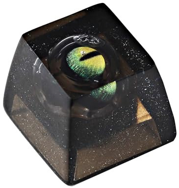 Artisan Keycap Resin Shine Through Evil Eye Keycaps for Cherry MX Mechanical Gaming Keyboard