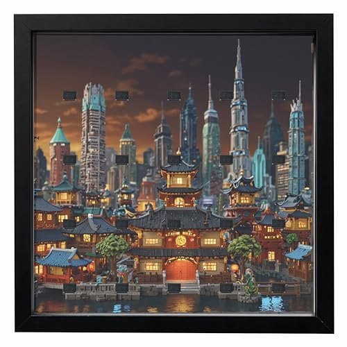 GetStones24 Vitrine für Lego® Figuren - 35x35cm Bilderrahmen - MF_0072