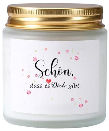 Geschenke für Frauen-Lavendel Kerze Geschenke für Freundin Schwester Mama Oma zum Geburtstag hochzeitstag Muttertag Geburtstagsgeschenk für Freundin,Schön Dass Es Dich Gibt