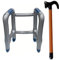 Aufblasbarer Rollator, Aufblasbarer Gehstock, Aufblasbarer Spazierstock, Aufblasbare Gehhilfe das Perfekte Set für Ihr Kostüm als Oma Oder Opa zum Karneval/Fasching Oder als Gag zum Geburtstag