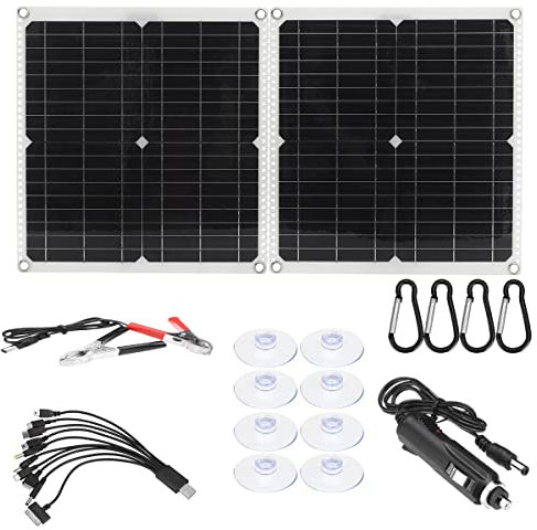 YQVEOT Panneau Solaire Panneau Solaire 50W Panneau Solaire Pliant Panneau Solaire Panneau Solaire Panneau Solaire Photovoltaïque pour Centrale électrique, Camping