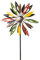 finehomegarden Windrad Metall Windspiel Doppelt Gartendeko Windmühle Gartenstecker bunt Ø30x13cm H120cm